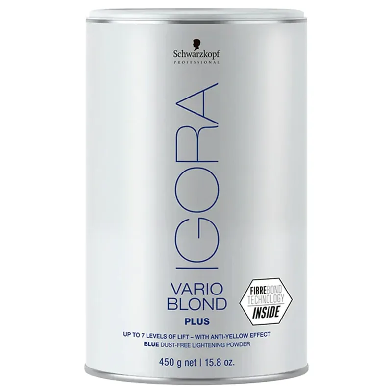 Schwarzkopf VARIO BLOND Plus Blue Dust-Free Lightening Powder 450 g / 15.8 oz | 7 Levels Of Lift