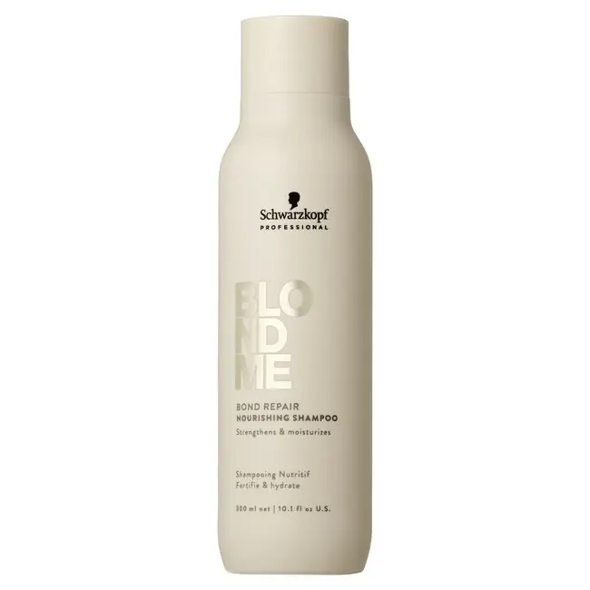 Schwarzkopf Blondme Bond Repair Nourishing Shampoo 300ml / 10.1 oz - Strengthens and Moisturizes