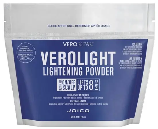 Joico Verolight Lightening Powder 16 oz / 456 g - Protects and Lightens Hair Up To 8 Levels