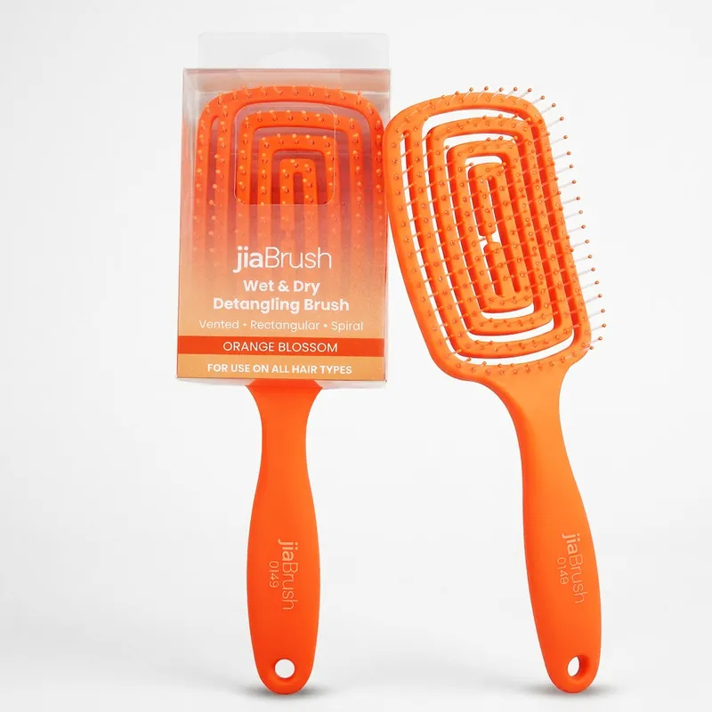 Jia Wet & Dry Detangling Brush Orange Blossom - jia Personal Care