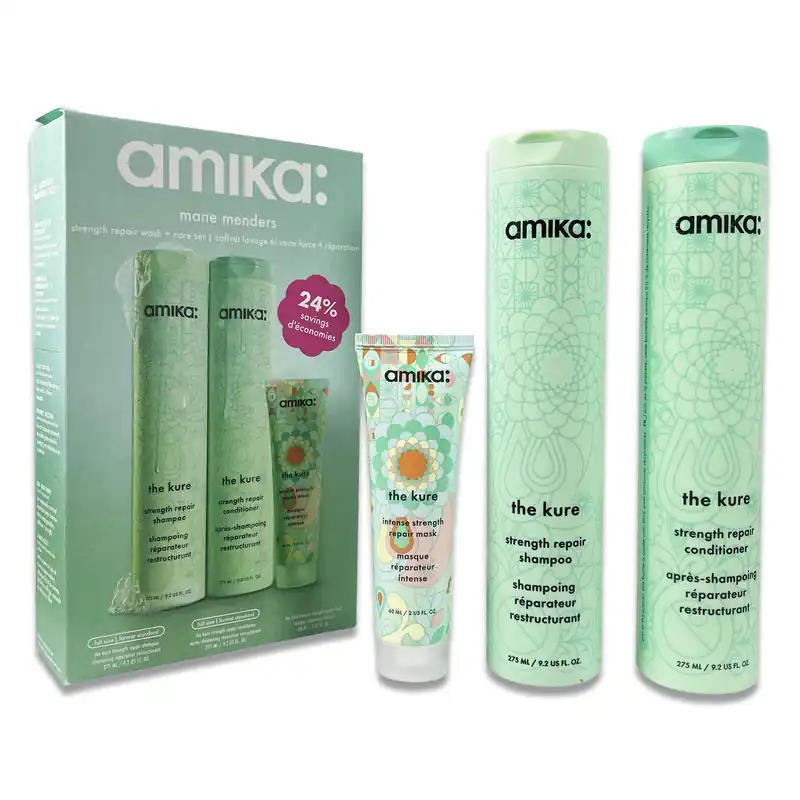 Amika MANE MENDERS Strength Repair Wash + Care Set