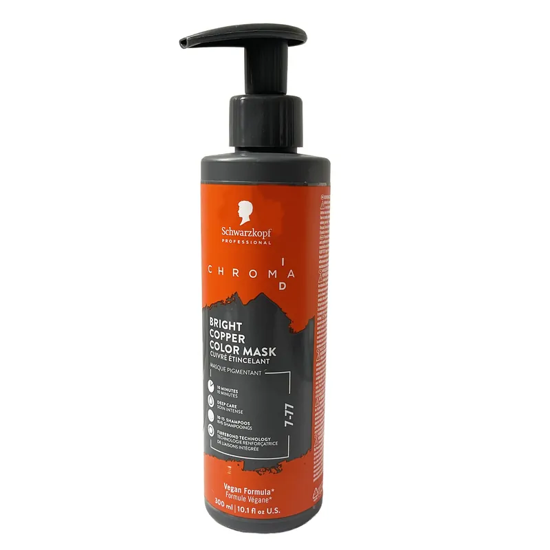Schwarzkopf Chroma ID Bonding Color Mask 7-77 Bright Copper 10.1 fl oz / 300 ml