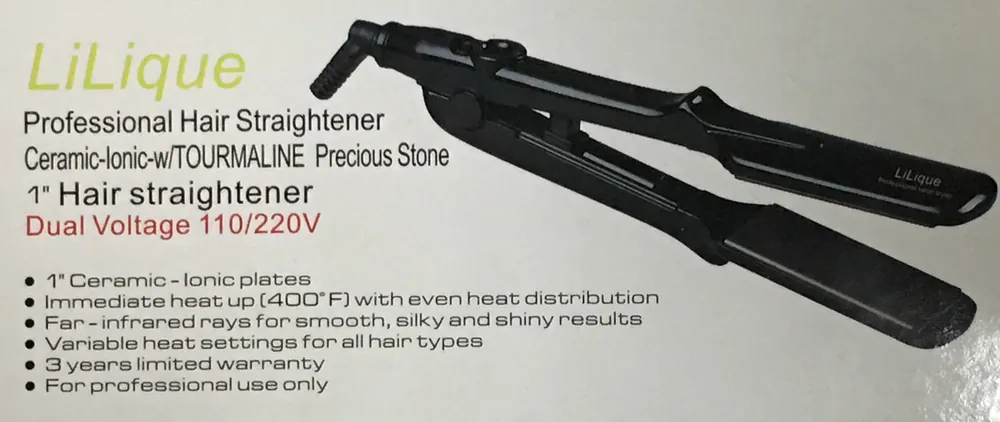 Lilique 1" Dual Voltage Ceramic Flat Iron