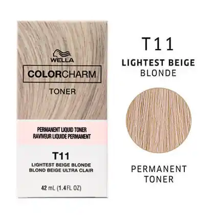 Wella ColorCharm Permanent Liquid Hair Toner 42 ml / 1.4 oz - T11 Lightest Beige Blonde