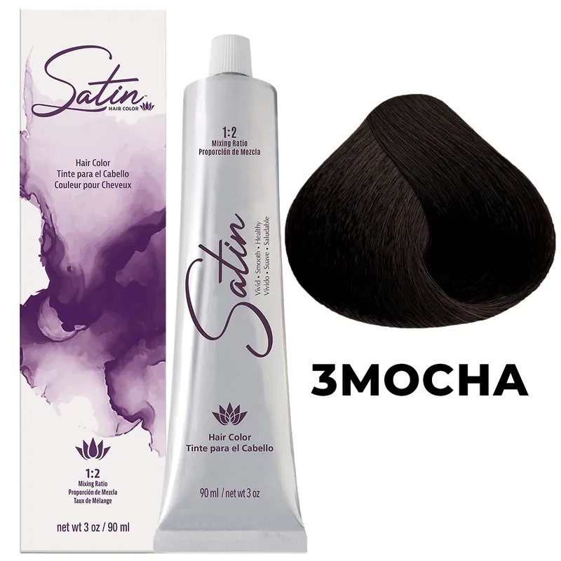 Satin Hair Color 3 oz / 90 ml - 3MOCHA Dark Mocha Brown