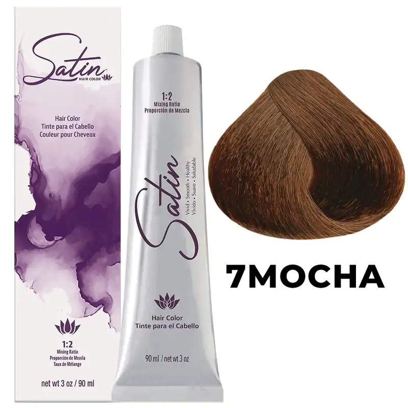Satin Hair Color 3 oz / 90 ml - 7MOCHA Mocha Blonde