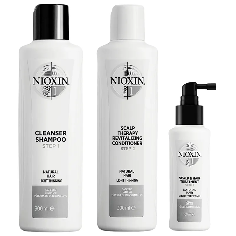 Nioxin System 1 Shampoo, Conditioner & Treatment 3-Step Kit
