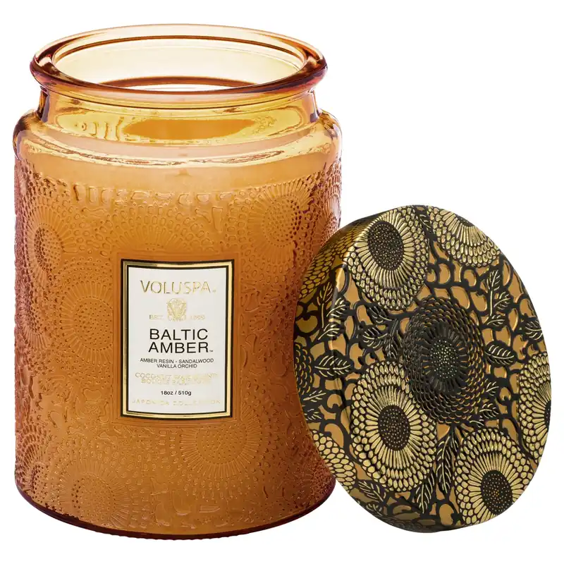 Voluspa Large Jar Candle 18 oz / 510 g - Baltic Amber