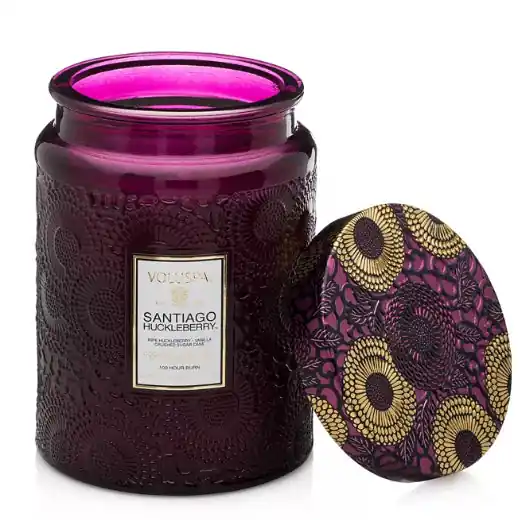 Santiago Huckleberry Large Glass - Voluspa