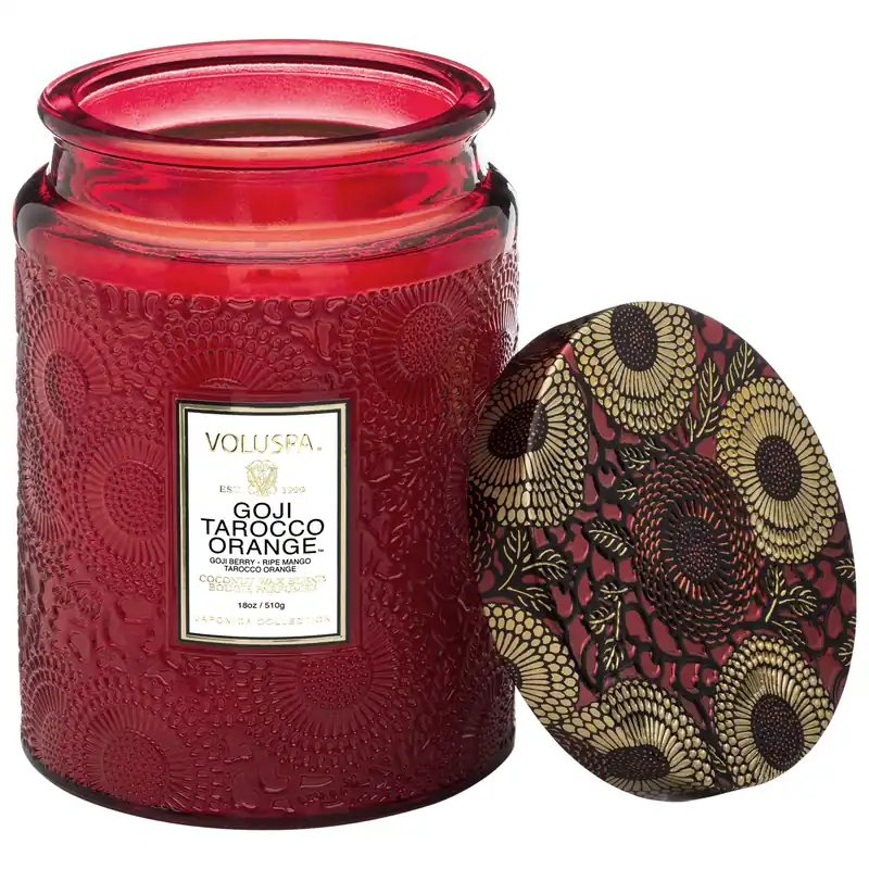 Voluspa Large Jar Candle 18 oz / 510 g - Goji Tarocco Orange