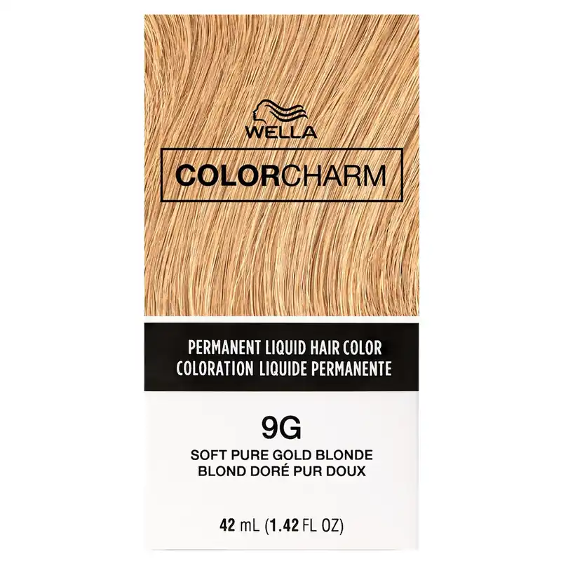 Wella ColorCharm Permanent Liquid Hair Color 42 ml / 1.4 oz - 9G Soft Pure Gold Blonde