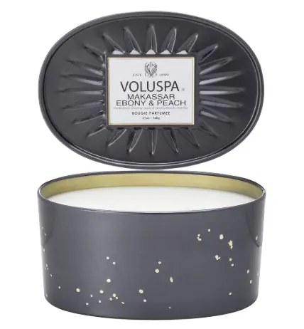 Voluspa Two Wick - Makassar Ebony & Peach