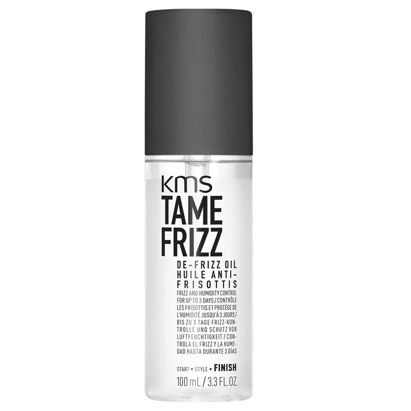 KMS TAME FRIZZ De-Frizz Oil 3.4 oz / 100 ml | Hold 0/5 & Shine 4/5