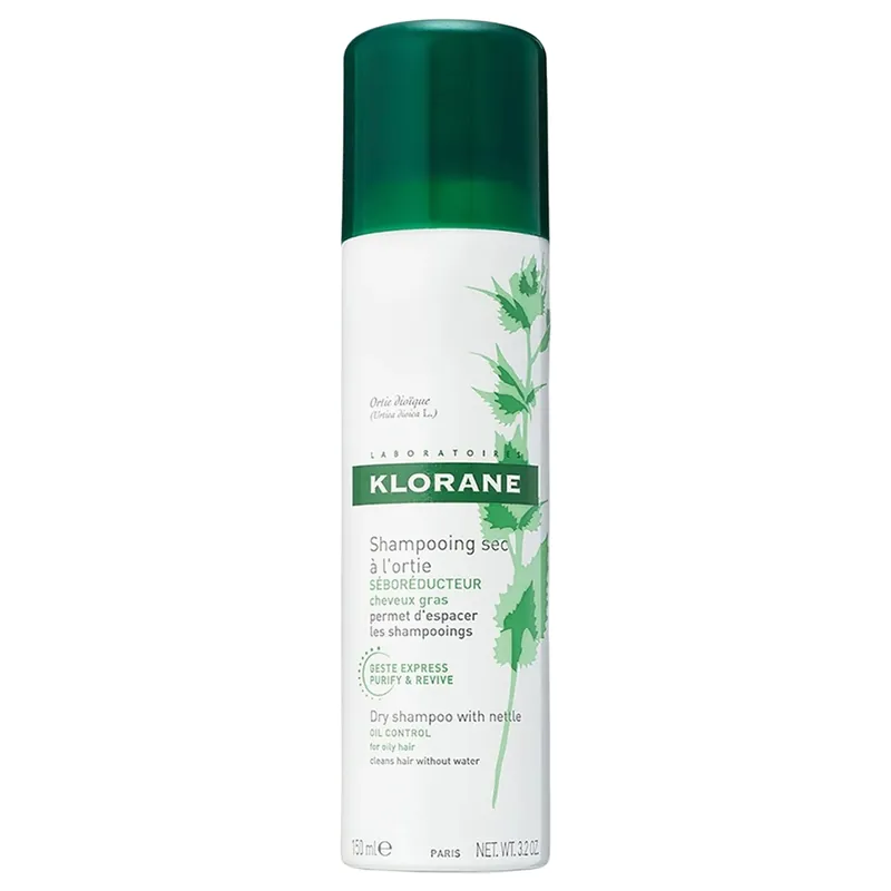 Klorane Dry Shampoo With Nettle 3.2 oz / 150 ml | For Oily Hair