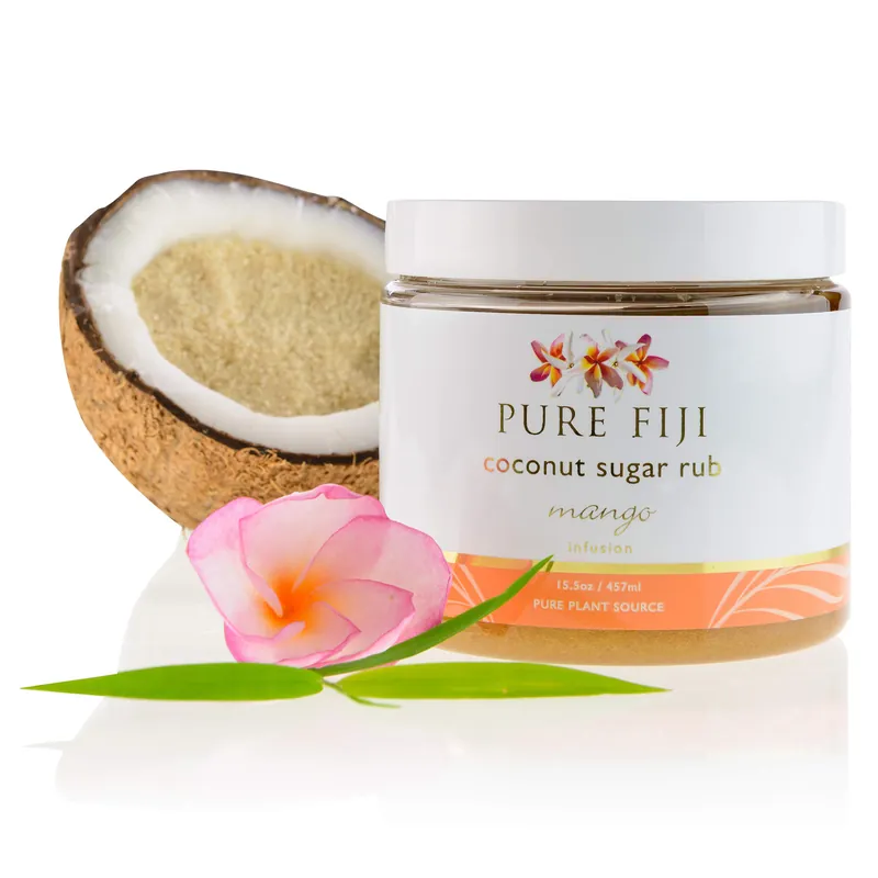 Pure Fiji Coconut Sugar Rub 15.5 oz / 457 ml - Mango