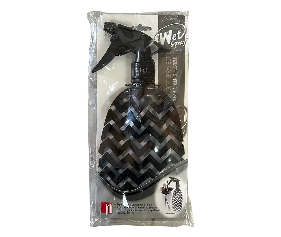 J&D Wet Spray The Flat Soft Spray Bottle Black Chevron
