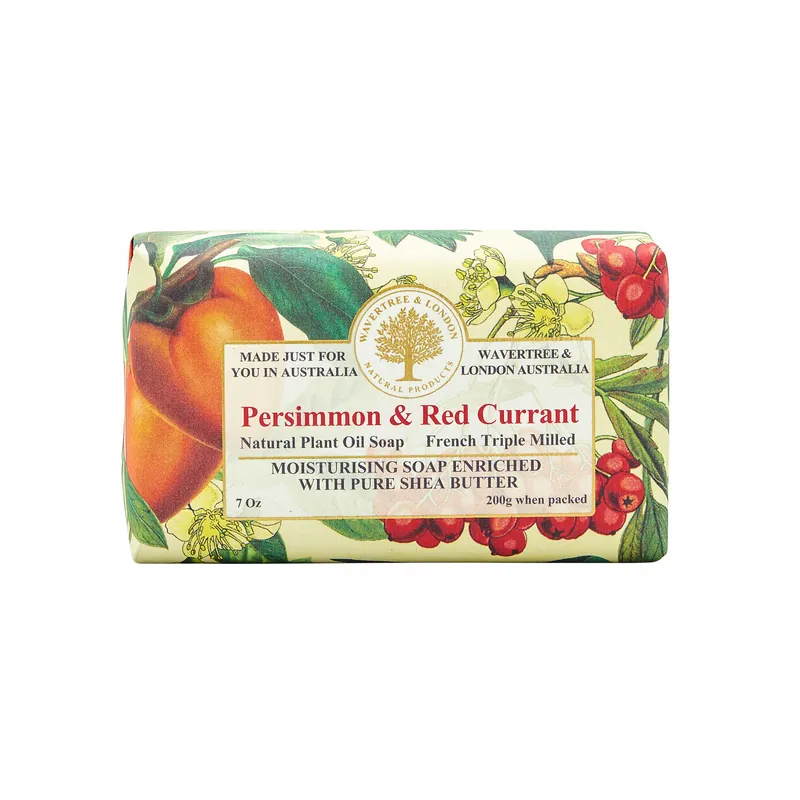 Wavertree & London Soap Bar 200 g / 7 oz - Persimmon & Red Currant