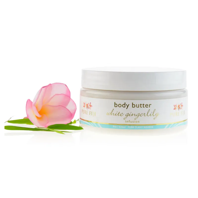 Pure Fiji Body Butter 8 oz / 236 ml - White Gingerlily