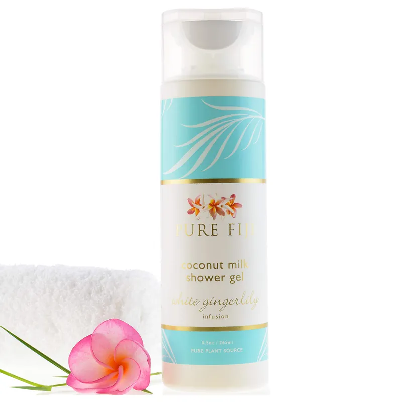 Pure Fiji Coconut Milk Shower Gel 8.5 oz / 265 ml - White Gingerlily