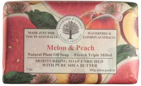 Wavertree & London Soap Bar 200 g / 7 oz - Melon & Peach
