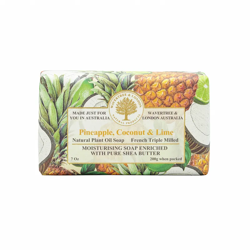 Wavertree & London Soap Bar 200 g / 7 oz - Pineapple, Coconut & Lime