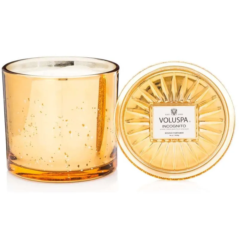 Voluspa 2 Wick Glass Candle - Incognito