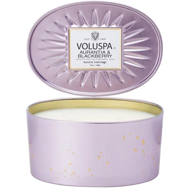 Voluspa 2 Wick Glass Candle - Aurantia & Blackberry