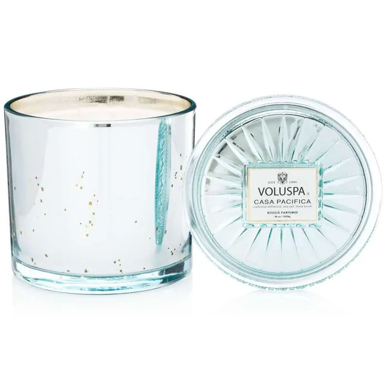 Voluspa 2 Wick Glass Candle - Casa Pacifica