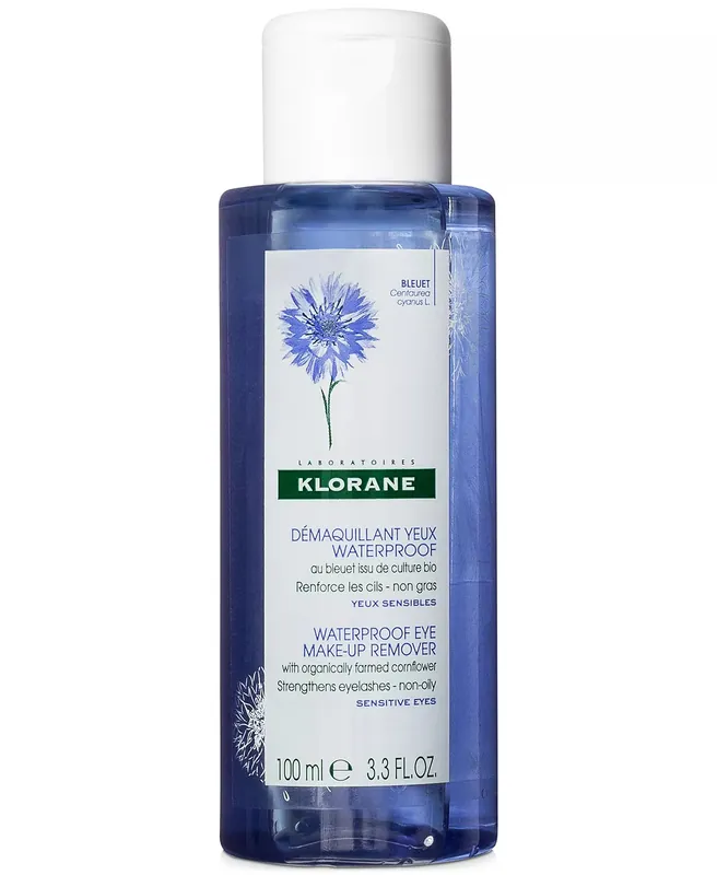 Klorane Waterproof Eye Make-up Remover with Cornflower 3.3 Oz