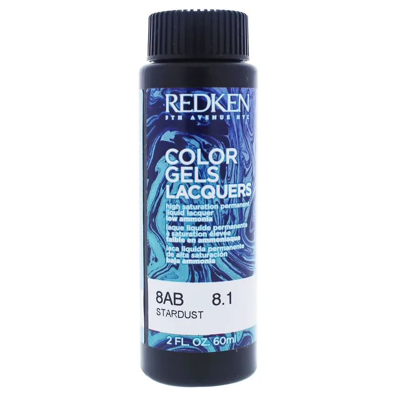 Redken Color Gels Lacquers 2 oz / 60 ml - 8AB Stardust | Permanent Liquid Hair Color