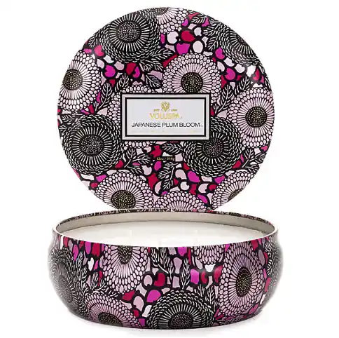 Japanese Plum Bloom 3 Wick Tin Candle - Voluspa