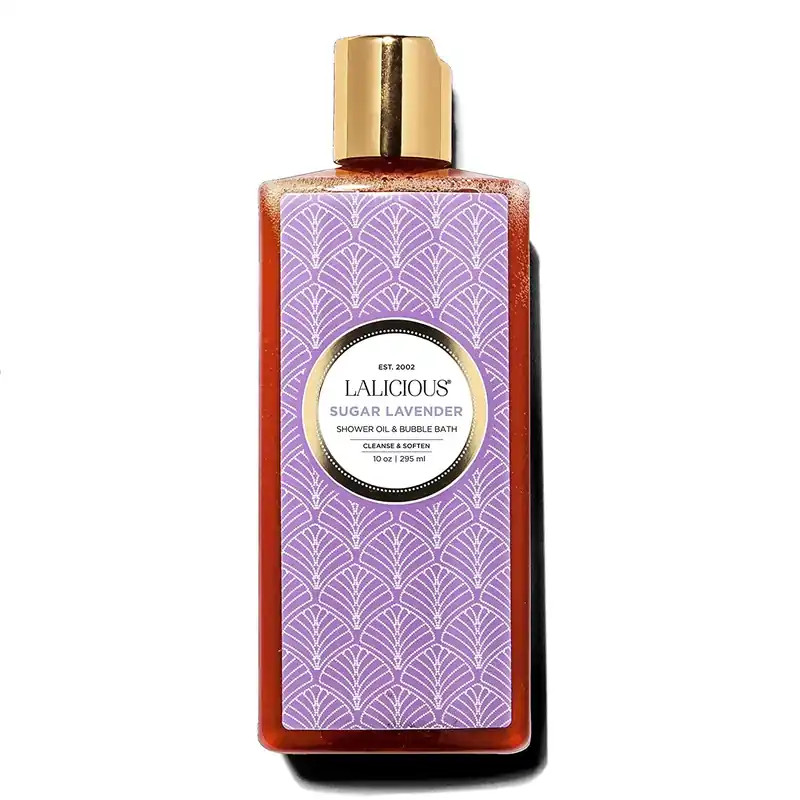 LaLicious Sugar Lavender Shower Oil & Bubble Bath 10 Oz