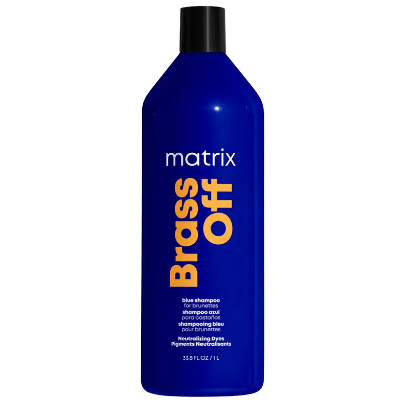 Matrix Brass Off Blue Shampoo Liter / 33.8 oz | For Brunettes