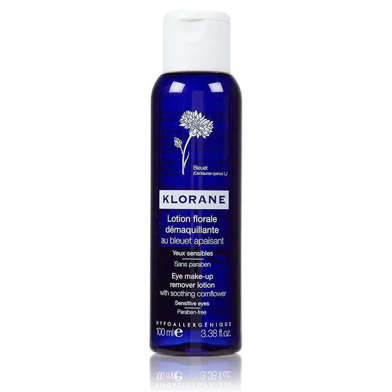 Klorane Eye Make-up Remover Lotion with Smoothing Cornflower 3.38 Oz