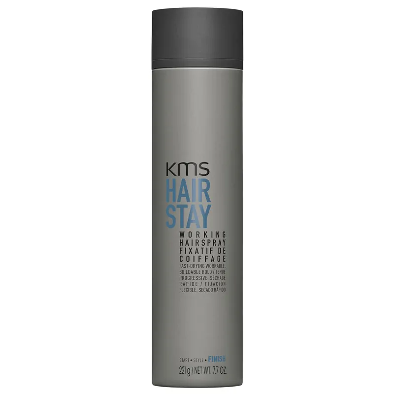 KMS HAIR STAY Working Hairspray 7.7 oz / 221 g | Hold 3/5 & Shine 3/5