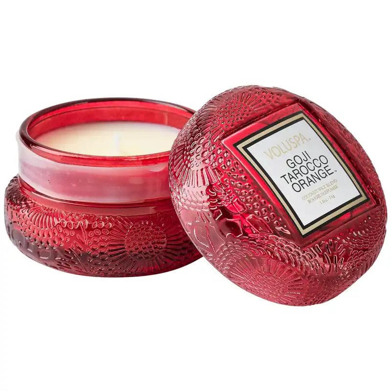 Voluspa Macaron Candle 1.8 oz / 51 g - Goji Tarocco Orange