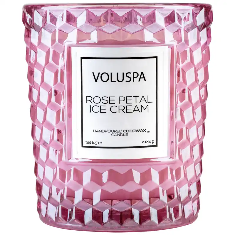 Voluspa Classic Candle 6.5 oz / 184 g - Rose Petal Ice Cream