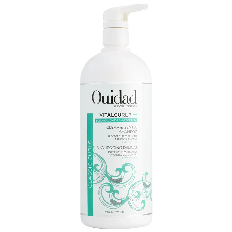 Ouidad VITALCURL + Clear & Gentle Shampoo Liter / 33.8 oz