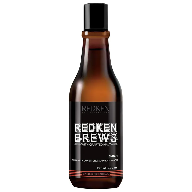Redken Brews 3-In-1 Shampoo, Conditioner & Body Wash 10 oz / 300 ml