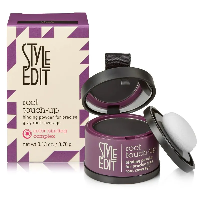 Style Edit Root Touch-Up Binding Powder Hair Color 3.7 g - Black