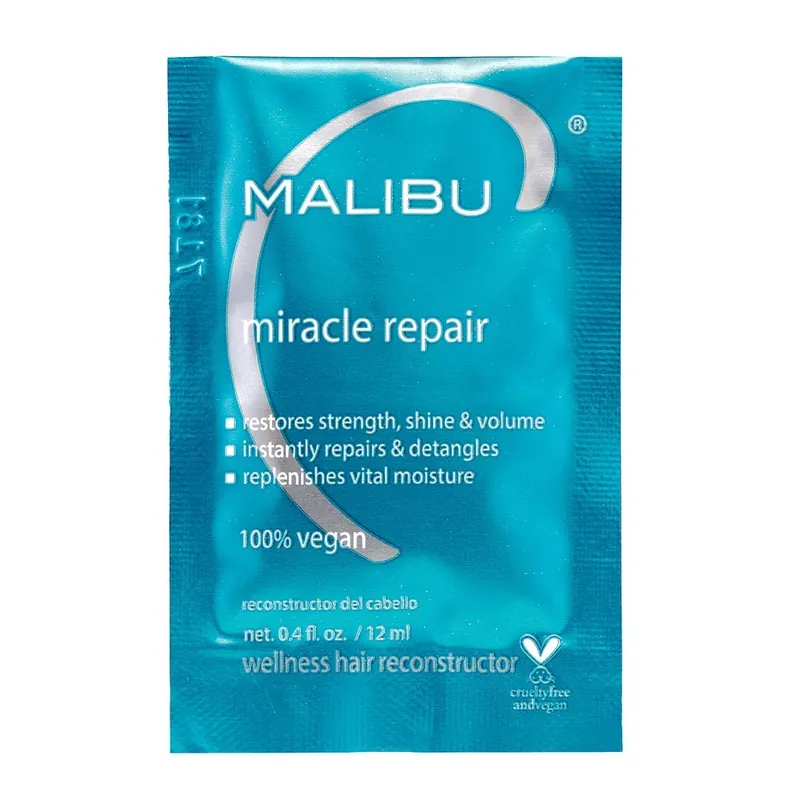 Malibu C MIRACLE REPAIR Hair Reconstructor Packet 0.4 oz / 12 ml