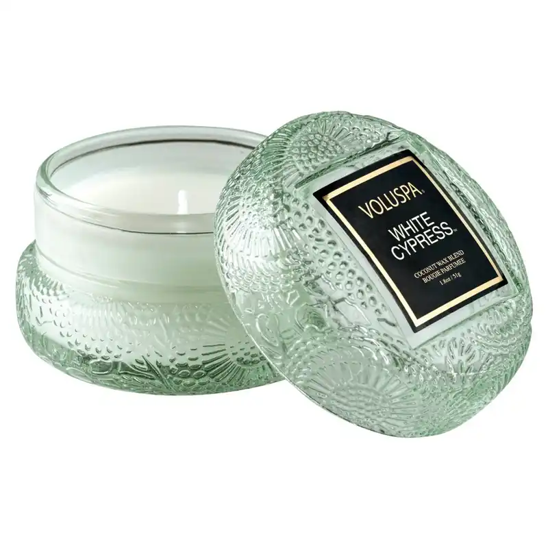 Voluspa Macaron Candle 1.8 oz / 51 g - White Cypress