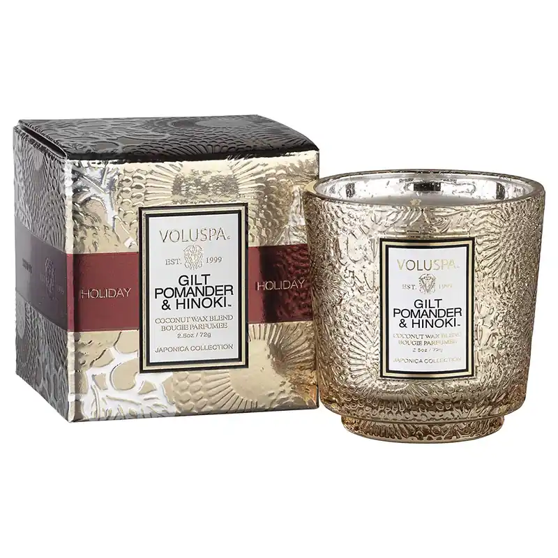 Voluspa Gilt Pomander & Hinoki Boxed Mini