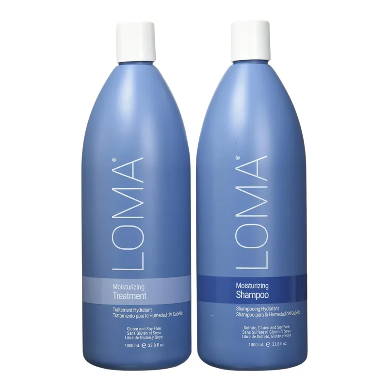 LOMA Moisturizing Shampoo & Treatment Liter Duo 1000 ml / 33.8 oz