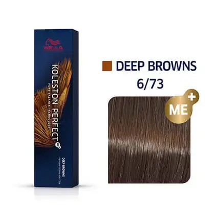 Wella Koleston Perfect Permanent Hair Color - 6/73 Dark Blonde / Brown Gold