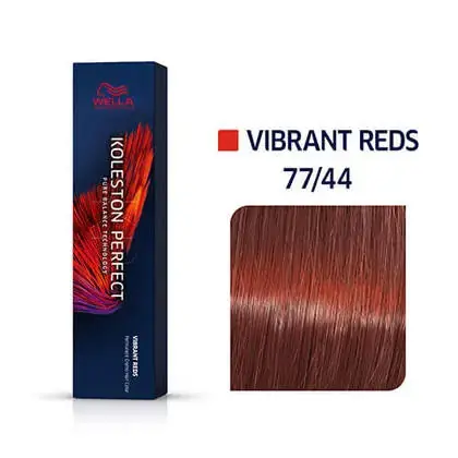 Wella Koleston Perfect Permanent Hair Color - 77/44 Intense Medium Blonde / Red Red