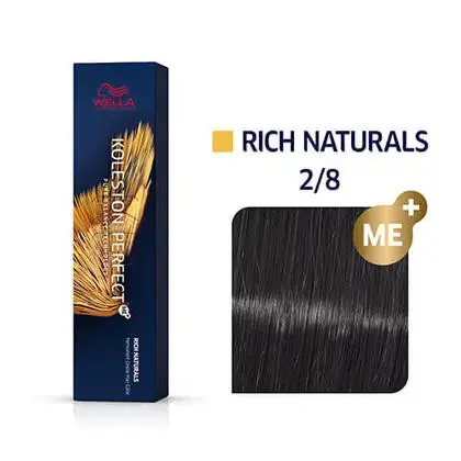 Wella Koleston Perfect Permanent Hair Color - 2/8 Darkest Brown / Pearl