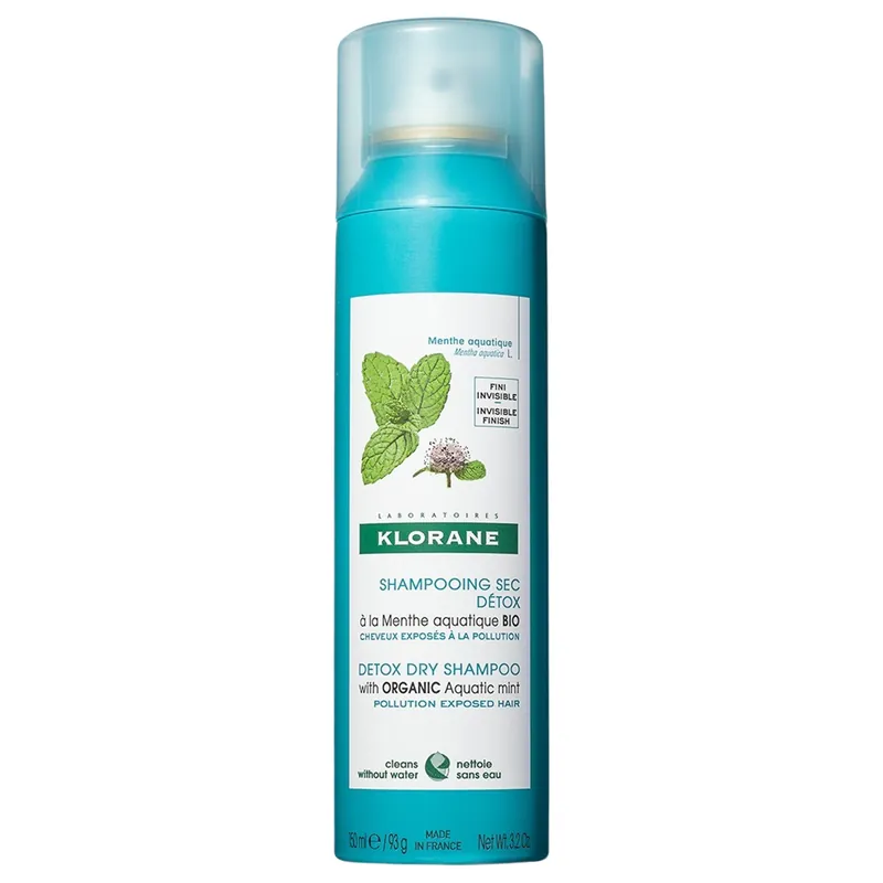 Klorane DETOX Dry Shampoo With Organic Aquatic Mint 3.2 oz / 150 ml | Pollution Exposed Hair