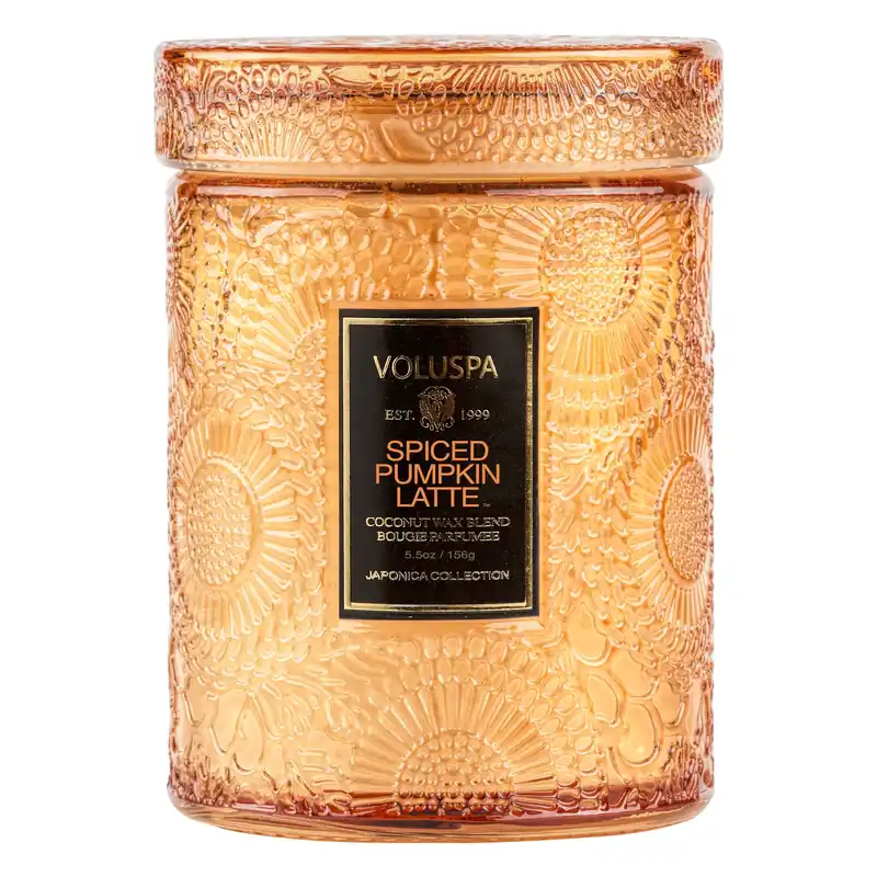 Voluspa Small Jar Candle 5.5 oz / 156 g - Spiced Pumpkin Latte