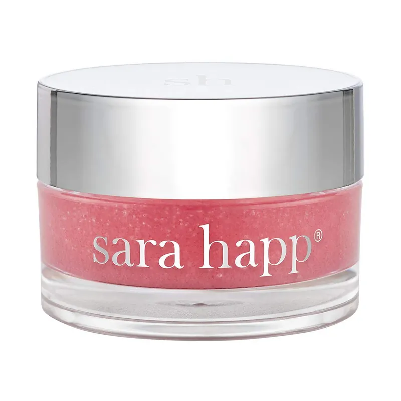 Pink Grapefruit - Sara Happ Lip Scrub 0.5 oz | Sugar Scrub | Exfoliating Lip Treatment | Moisturizer for Dry and Flaky Lips | Vegan